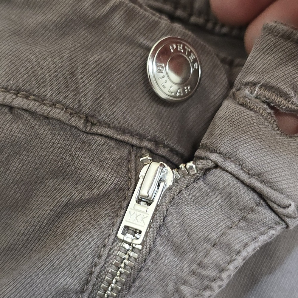Peter Millar Crown Crafted‎ 5 Pocket Pants Mens 40x32 Tencel Stretch Gray Taupe - Picture 4 of 16